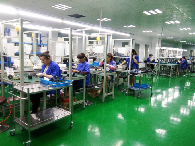  Motor y dispositivo eléctrico Co., cadena de producción de la fábrica del Ltd. 13 de Changzhou Hetai