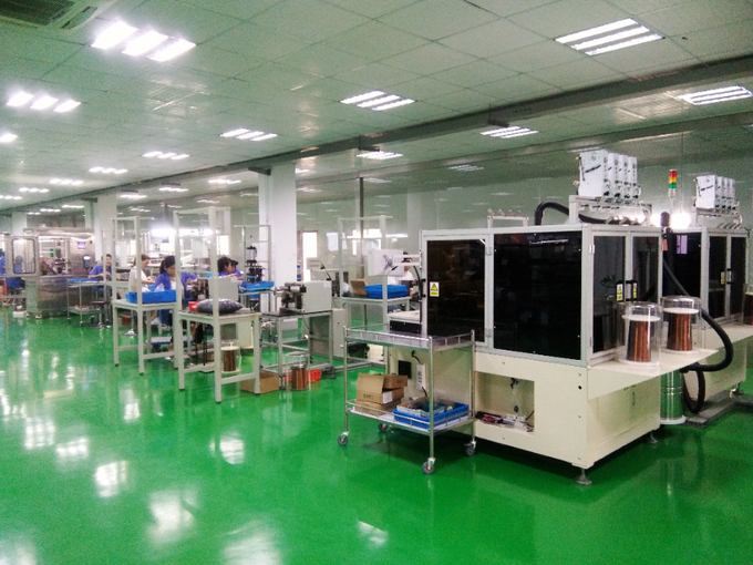 Motor y dispositivo eléctrico Co., cadena de producción de la fábrica del Ltd. 14 de Changzhou Hetai