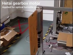 Prueba de aplicación de torque elevado del motor de la caja de cambios de la puerta de torniquete óptica