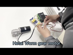 ¿Cómo los motores del engranaje de gusano actúan y controlan velocidad?