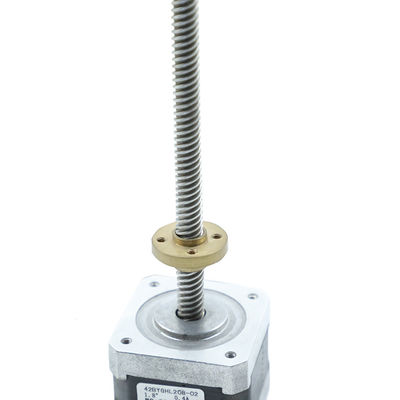 comprar Alambre linear del tornillo de posicionamiento del actuador del motor de pasos de la nema 17 42bygh 4 online manufacture