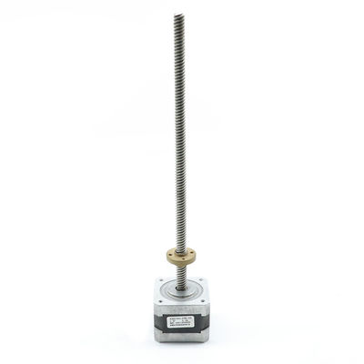 comprar Motor de pasos linear de Nema17 Tr8x8 300m m con las ventajas 3,2 Kgcm del eje 42BYGH 6 del tornillo online manufacture